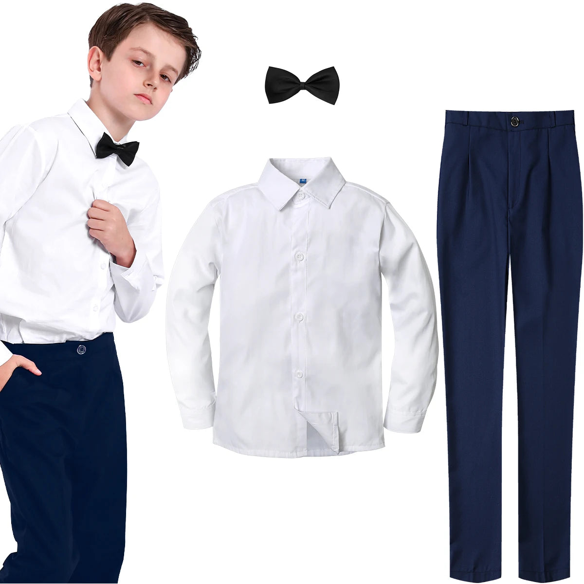 kids Suit Boys Wedding Outfit Teenager Flower Formal Easter Party Gift Graduation Ceremony Birthday Photography Daily Clothes
